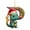 P, variant on Qocolhg Christmas Dinosaur Hanging Ornaments 26 Letter Cartoon Pendant for Pets, Pets Christmas Ornament, Acrylic Hanging Gift for Christmas Tree Dragon Decorations Clearance, C