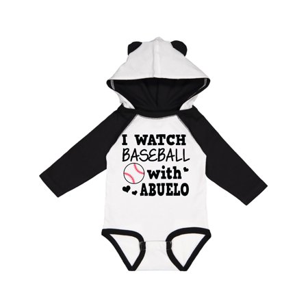 

Inktastic I Watch Baseball with My Abuelo Gift Baby Boy or Baby Girl Long Sleeve Bodysuit