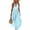 Z-Light Blue, variant on Women Halter V Neck Maxi Dress Summer Solid Color Loose Flowy Long Dress for Beach Vacation Z-Brown M