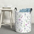 thumbnail image 6 of Goofa Watercolor Wildflower Printed Circular Hamper,Laundry Basket with Handles,Storage Baskets Foldable,Large Capacity Laundry Hamper-, 6 of 6