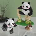 thumbnail image 3 of Compatible con bloques de construcción Panda gigante Tesoro nacional Flor Fruta Lai Adornos para niños y niñas Puesto de regalo Juguetes, 3 of 5