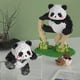 thumbnail image 3 of Compatible con Lego Giant Panda Flower Blocks Model Small Particles Assembly National Fashion Cartoon Ornaments Juguetes educativos, 3 of 4