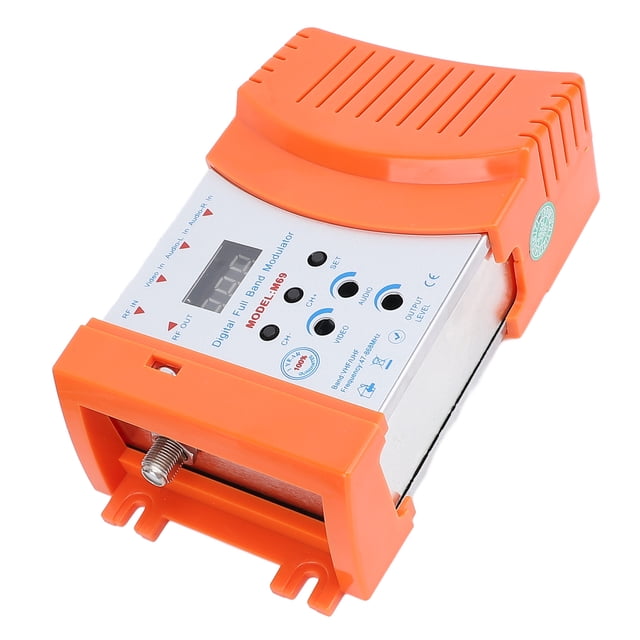 AV To RF Modulator, Sound Video Modulator VHF UHF PAL NTSC for Cameras US Plug 110-120V,EU Plug 220-240V