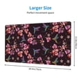 thumbnail image 2 of Kdxio Humming Bird And Tropical Print Large Gaming Mouse Pad,Non-Slip Base,Water Resist Keyboard Pad for Gamer,Office & Home,29.5 x 15.8 in, 2 of 6