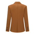 thumbnail image 5 of Women's 2 Piece Business Suit Set Lapel Single-breasted Polyester Suit Jacket With Straight Trousers, 5 of 5