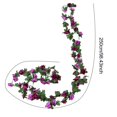 thumbnail image 6 of Selrti 2.5M Artificial Flower Garland Realistic UV Resistant Faux Flower Rattan Vine Wedding Party Hanging Simulation Bloom Decoration, 6 of 8