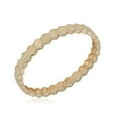 thumbnail image 6 of AVORA 10K Yellow Gold Flat Beaded Midi Stackable Fashion Ring  - Size 7, 6 of 6