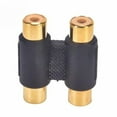 thumbnail image 4 of NATEFEMIN 2 Pcs Female to Female RCA Adapter for Audio Video Cable Conductive Extender Stable Durable for Cameras DVDs VCDs, 4 of 9