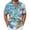 Blue #06, variant on Men's Short Sleeve Hawaiian Shirt with Pocket – Point Collar Button-Up Tropical Print Aloha Tops Beach Vacation Polyester Spandex Beach Shirt