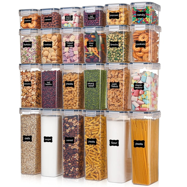 Recipientes de almacenamiento de alimentos Vtopmart herméticos, 24 unidades con tapas, sin BPA