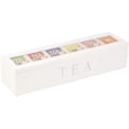thumbnail image 1 of Blanco - Caja de Madera de Té Multi-Rejilla Adepaton LN-2067-2, 1 of 4