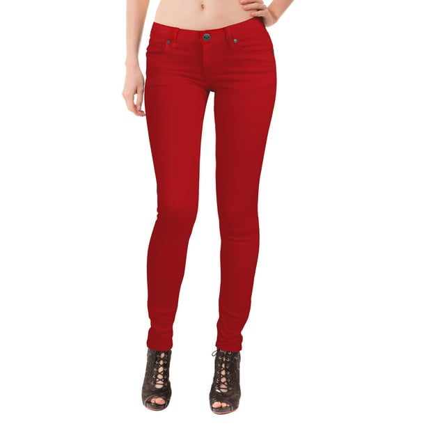 Hybrid & company - Women's Butt Lift Stretch Denim Jeans-P37385SKX-RED ...
