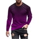 thumbnail image 2 of Blusas y camisas de manga larga con cuello redondo para hombre, blusa informal de manga larga con cuello redondo y estampado, blusa de poliéster para hombre, 2 of 4