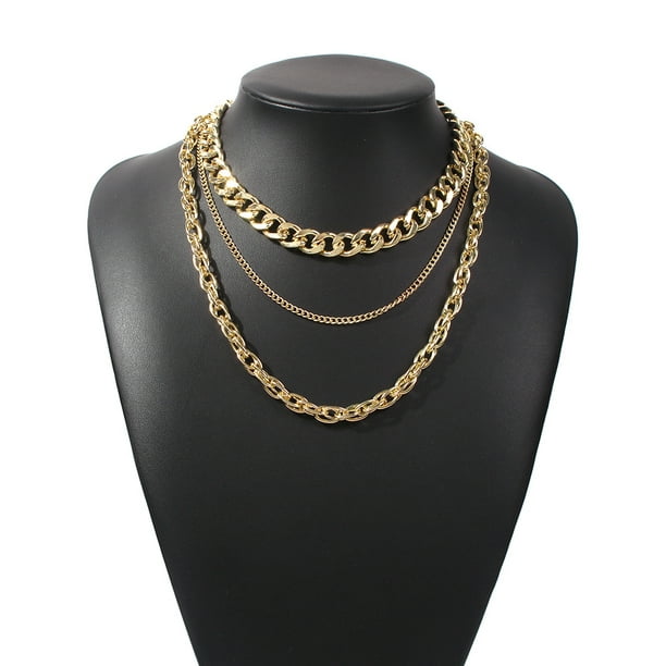 Mgfed Faux 18k Gold Rope Chain Necklace, Fake Gold Rope Necklace, Not Real Gold Chain , Jewelry Wear Alone Or With Pendant Other