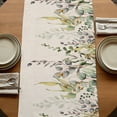 thumbnail image 5 of Table Runners 72 Inches Long Dress Scarves, Eucalyptus Leaves Farmhouse Kitchen Table Runner, Coffee Tablerunners, Green Summer Botanical Rustic 18x72 Inch, 5 of 9