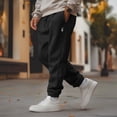 thumbnail image 4 of Dalix Astronaut Embroidered Sweatpant Heavy Weight Fleece Relaxed Fit Lounge Mens in Black S Small, 4 of 5