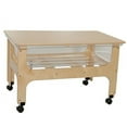 thumbnail image 2 of Wood Design Multipurpose Sand & Water Sensory Center with Clear 9" D Tub & Lid, Constructed from 100% Plywood, Activity Table for Kids, Classroom, 2 of 8