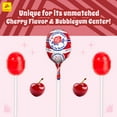 thumbnail image 6 of De La Rosa Individually Wrapped Jumbo Cherry Lollipops with Bubble Gum Filling, 24 Count, 6 of 9