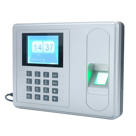 Intelligent Biometric Fingerprint Password Attendance Machine 2.4 inch TFT LCD Screen DC 5V Time Attendance Clock Employee Checking-in (Best Fingerprint Attendance Machine)