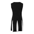 thumbnail image 4 of WILLBEST Baddie Dresses Women's Printed Round Neck Striped Tank Maxi Dress, 4 of 4