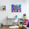 thumbnail image 2 of Stupell Industries Abstract Dog Friends Animals & Insects Painting Gallery Wrapped Canvas Print Wall Art, 40 x 30, 2 of 7