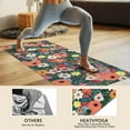 thumbnail image 4 of Pioneer Flower Floral Print Pattern Hot Yoga Mat Towel Non Slip for Hot Yoga - Quick-Drying Yoga Mat Cover with 4 Corner Pockets with Travel Bag - Hot Yoga Towel Non Slip 70"x26", 4 of 6