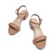 thumbnail image 3 of Sandalia DREAM PAIRS con Correa Trenzada en el Tobillo y Tacón Cuadrado Caqui, 3 of 5