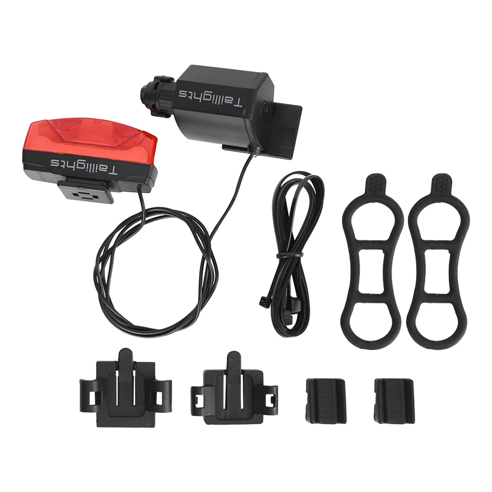 Cycling Warning Magnetic Taillight, Daily Waterproof Self-Generating Electricity Bike Tail Light, For Round Spoke Wheel, Flat