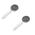 thumbnail image 1 of Oleegame 2PC Kitchen Spoon Stainless Steel Fine Mesh Food Strainer Spoon For Grease Foam, 1 of 7