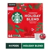 Starbucks Holiday Blend, Medium Roast, Keurig Coffee Pods, 44 Count Box