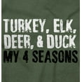 thumbnail image 2 of Funny Hunting 4 Seasons Deer Elk Fowl Unisex Plus Fleece Graphic Hoodie Brisco Brands 4X, 2 of 5