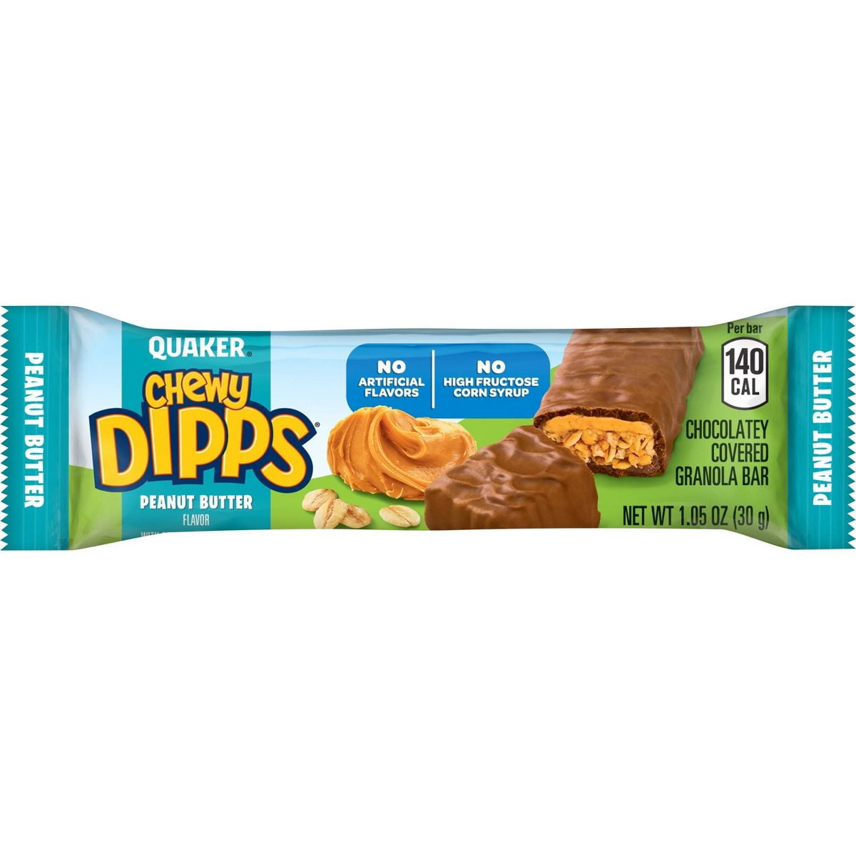 Quaker Chewy Dipps Peanut Butter Granola Bars - 14.8oz/14ct - Pack of 2