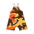 thumbnail image 5 of Danhjin Girls Summer Romper Kids Sleeveless Casual Spaghetti Strap Short Jumpsuit Loose Graphic Cute Comfy Romper with Pockets, 5 of 5
