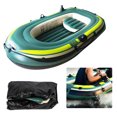 thumbnail image 3 of Akozon Green PVC Inflatable Three Person Rowing Air Boat Fishing Drifting Diving Tool,Inflatable Three Person Boat,Inflatable Kayak, 3 of 8
