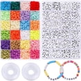 thumbnail image 2 of de polimérica de 6 mm, colgante suelto, anillos para pulseras de bricoje, tobilleras, brazaletes, joyería, pendien 7202 piezas Gloria Cuentas dispersas, 2 of 9