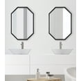 thumbnail image 7 of Kate and Laurel Calter Large Elongated Octagon Frame Wall Mirror, 25.5 x 37.5, Black, 7 of 7