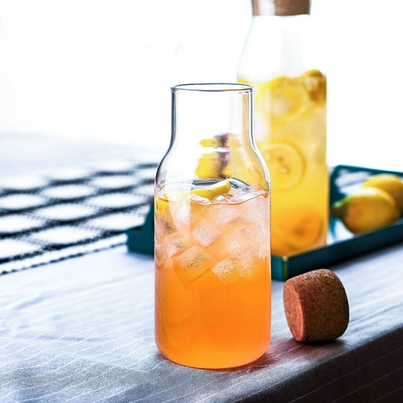 Phenofice Bottle Storage Glass For General Users 1Set 3.03X3.03X8.25Inch