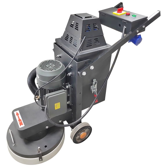 14.9 Inch Concrete Floor Grinder Ground Polishing Machine 220V with 20L Dust Bin and 5 Grinding Head