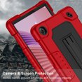 thumbnail image 5 of JBuwsdan for Lenovo Tab One 8.7 inch Tablet Case,Shockproof Heavy Duty Kids Friendly Built-in Kickstand with Shoulder Strap Case for Lenovo Tab One 8.7 inch/K9 TB305FU (2025) Tablet(Red/Black), 5 of 8