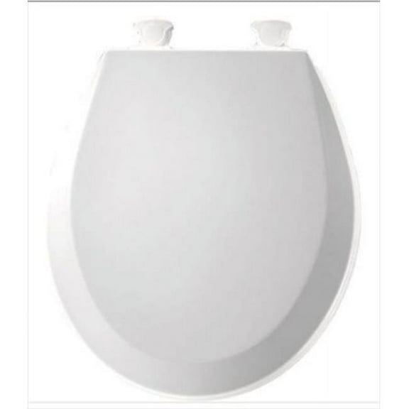 14.375 in.W Lift-Off Round Closed Front Toilet Seat in White