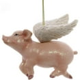 thumbnail image 3 of GLITTERED FLYING PIG WITH WINGS CHRISTMAS ORNAMENT C8524, 3 of 3