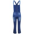 thumbnail image 4 of Sunisery Women Denim Overalls Dungarees Strappy Romper Ladies Jumpsuit Cool Style Ripped Jeans Streetwear, 4 of 6
