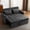 Black-1 Sofa, variant on 40.55" Cotton Linen Convertible Sofa Bed Chair Recliner,3-in-1 Convertible Sleeper Sofa Bed with Pillow & Pocket,Convertible Chaise,Pull-Out Couch Bed with Adjustable Backrest for Apartment,Gray