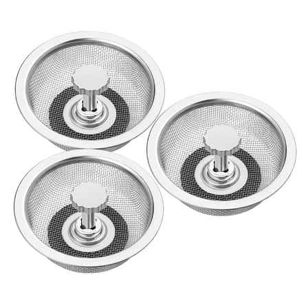 OATIPHO Drain Strainer Kitchen Sink Perforated Design 3Pcs