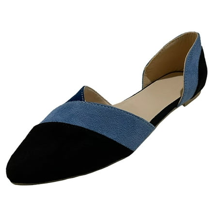 KELINFONG Dressy Flats Shoes for Women Elegant Pointed Toe Casual Comfort Slip on Walking Flats