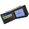thumbnail image 5 of Moga Men's Bifold Genuine Leather Wallet With Double Center Flap And 3 ID Windows, 5 of 12