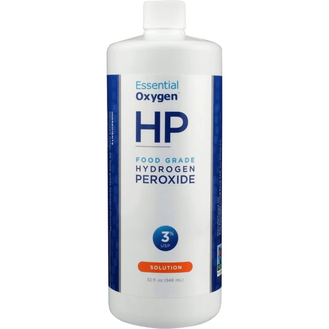 Essential Oxygen Food Grade Hydrogen Peroxide 3 Solution 32 fl oz Liq