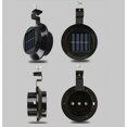 thumbnail image 4 of 6 Pack Solar Powered LED Gutter Lights for Gutter, Fence, Roof, Gutter, Garden, Yard, Wall, Black, 4 of 4