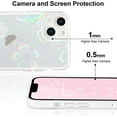 thumbnail image 4 of Compatible with iPhone 13 Case Cute Crystal Clear with Laser Bling Glitter Flower Pattern Design for Women Girls Soft TPU Phone Case Shockproof Protective Cover for iPhone 13, Flower, 4 of 6