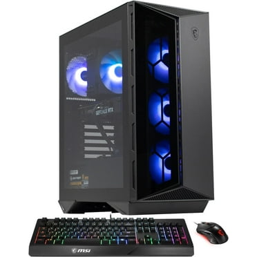 MSI Aegis R Gaming Desktop - Intel Core i7-14700F NVIDIA GeForce RTX 4060 32GB DDR5 2TB SSD Windows 11 Black